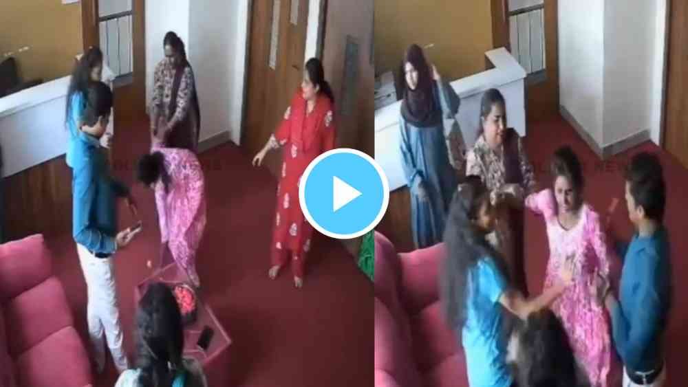 Woman Attacks Husband Video Viral